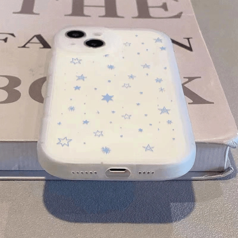 雪花星星适用苹果15手机壳13简约iPhone14Pro小众1312全包87p