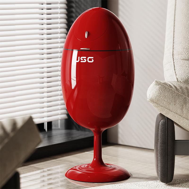 北杉恐龙蛋垃圾桶高档轻奢厨房客厅落地垃圾筒客厅高端上档次大号