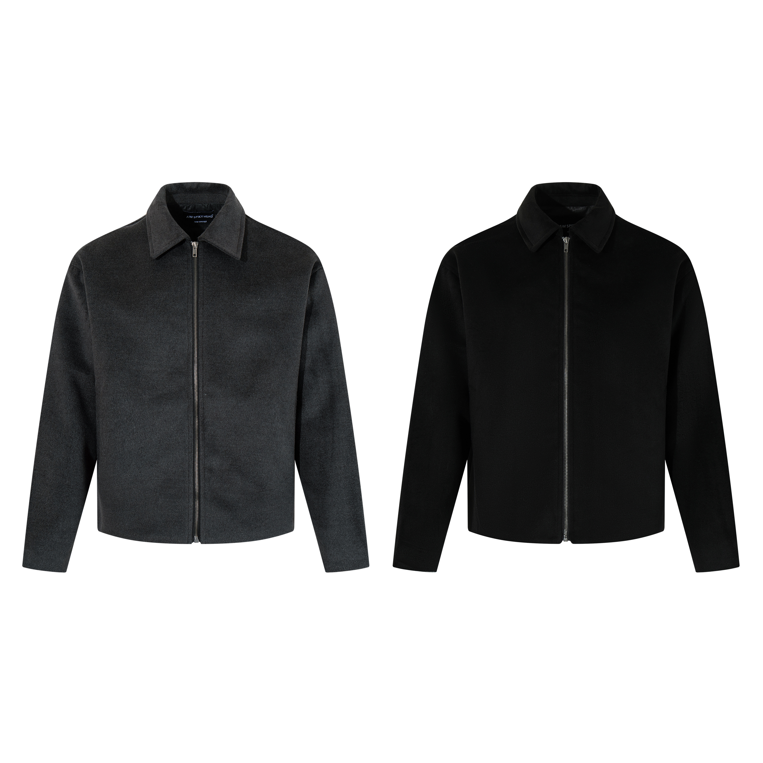 AHCN志存高远 美式复古短绒肌理cleanfit夹克正肩百搭外套潮25041