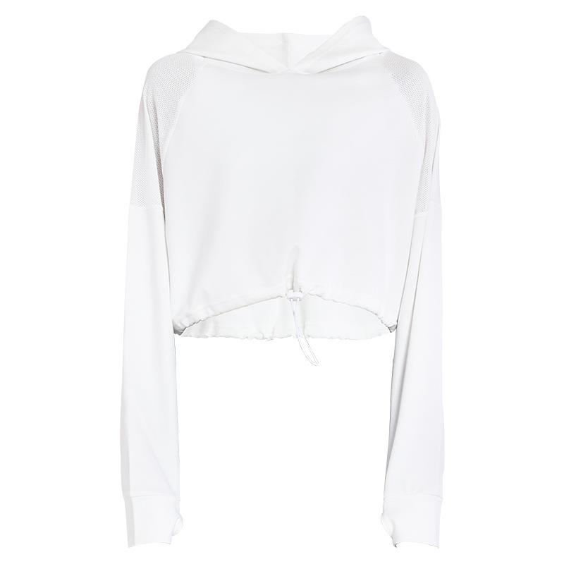 LULUISSUE欧美站连帽运动罩衫女宽松健身服春秋休闲跑步卫衣长袖