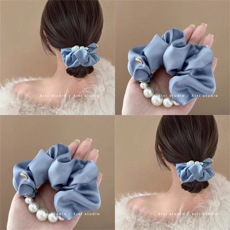 年度挚爱!温柔气质珍珠发圈!低马尾头绳高级感发绳皮筋女盘发器