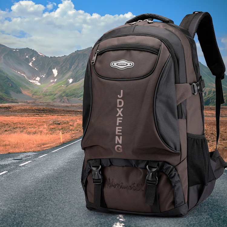 爬山户外双肩包耐磨大容量旅行轻便休闲徒步背包运动风旅游登山包