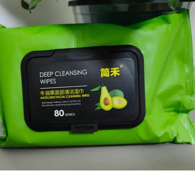 【发3包】JIANHE/简禾 牛油果面部清洁湿巾80p