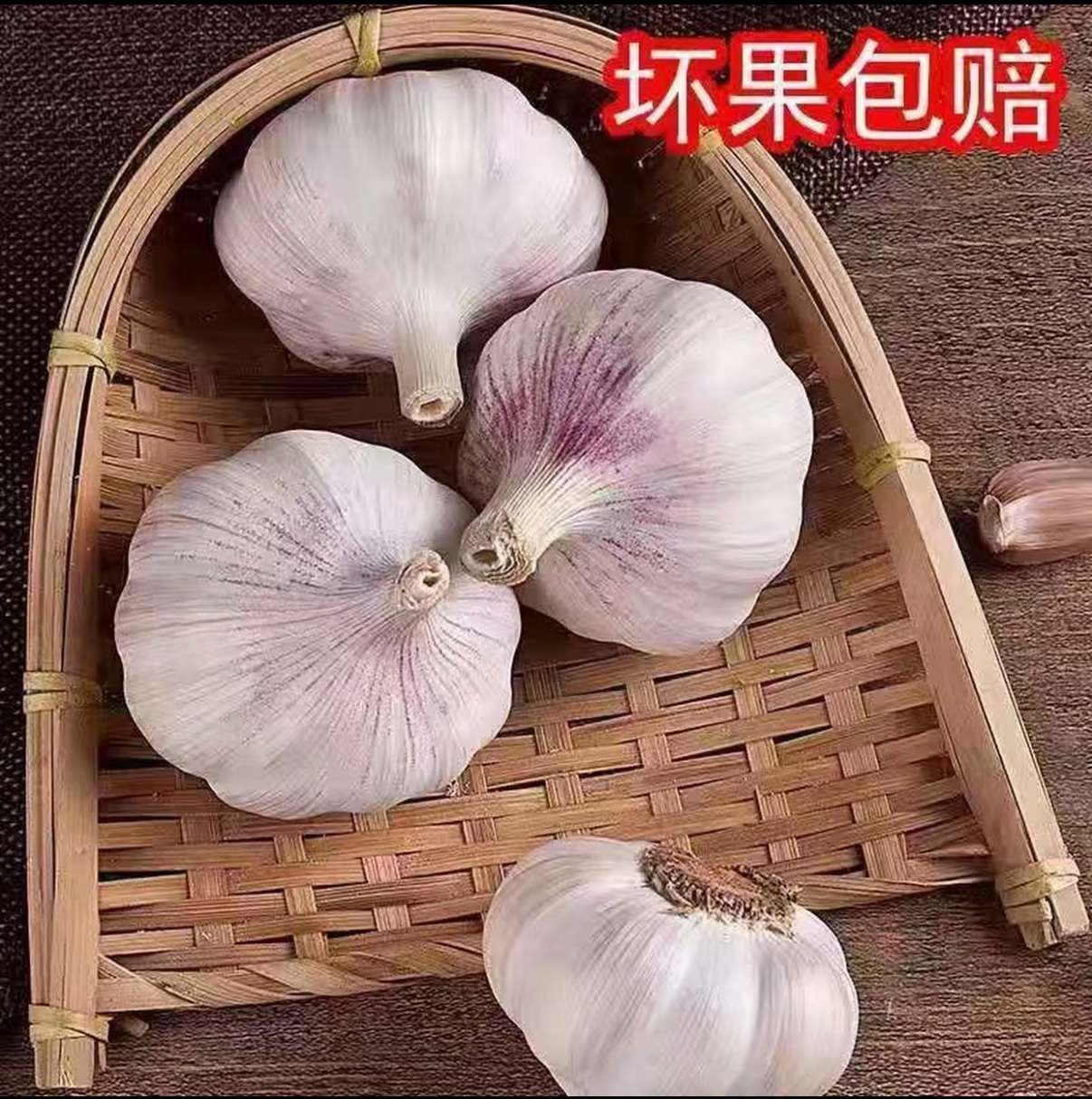 山东紫白皮太空大蒜正宗大蒜头干蒜新蒜可做蒜种