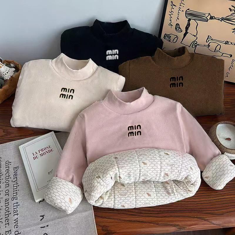 750克夹棉-20度冬季三层加厚夹棉百搭上衣半高领套头打底小棉袄潮