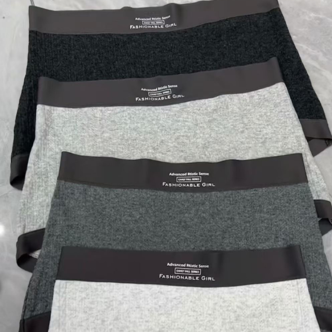 女士纯棉中高腰全包臀无痕加长裆平角内裤