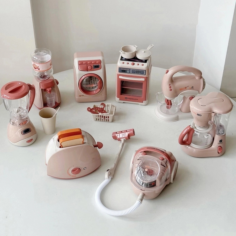 迷你小家电过家家玩具做饭套装电动洗衣机玩具