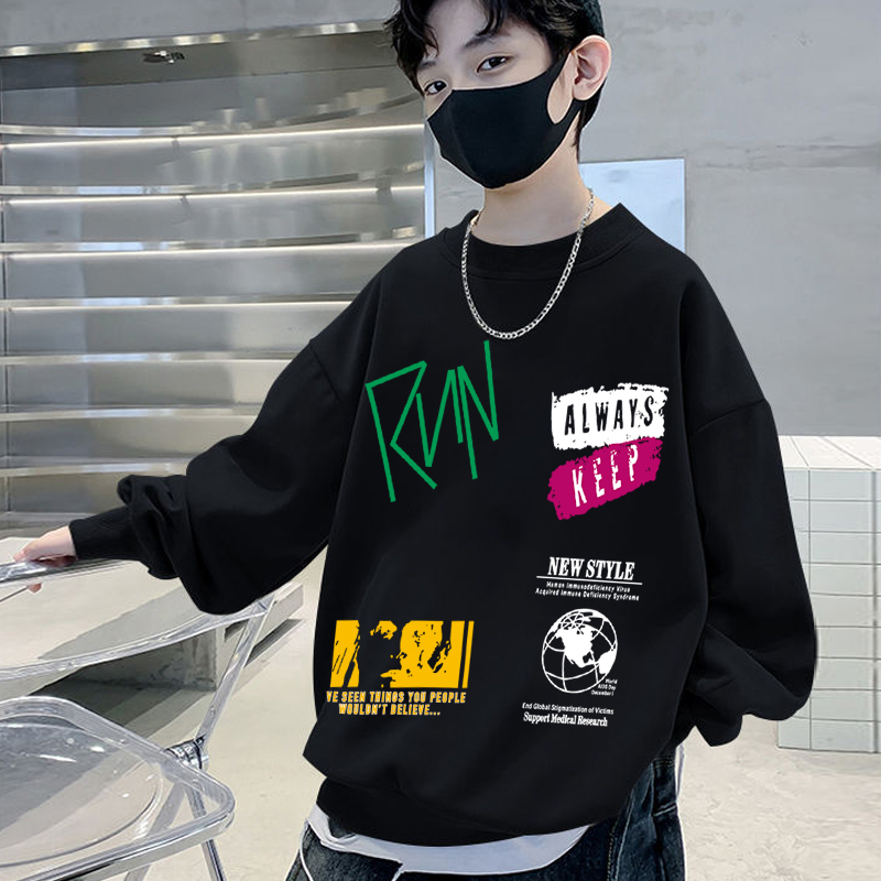 男童卫衣春秋款2025潮牌秋装薄款上衣男大童秋季新款炸街大童男装