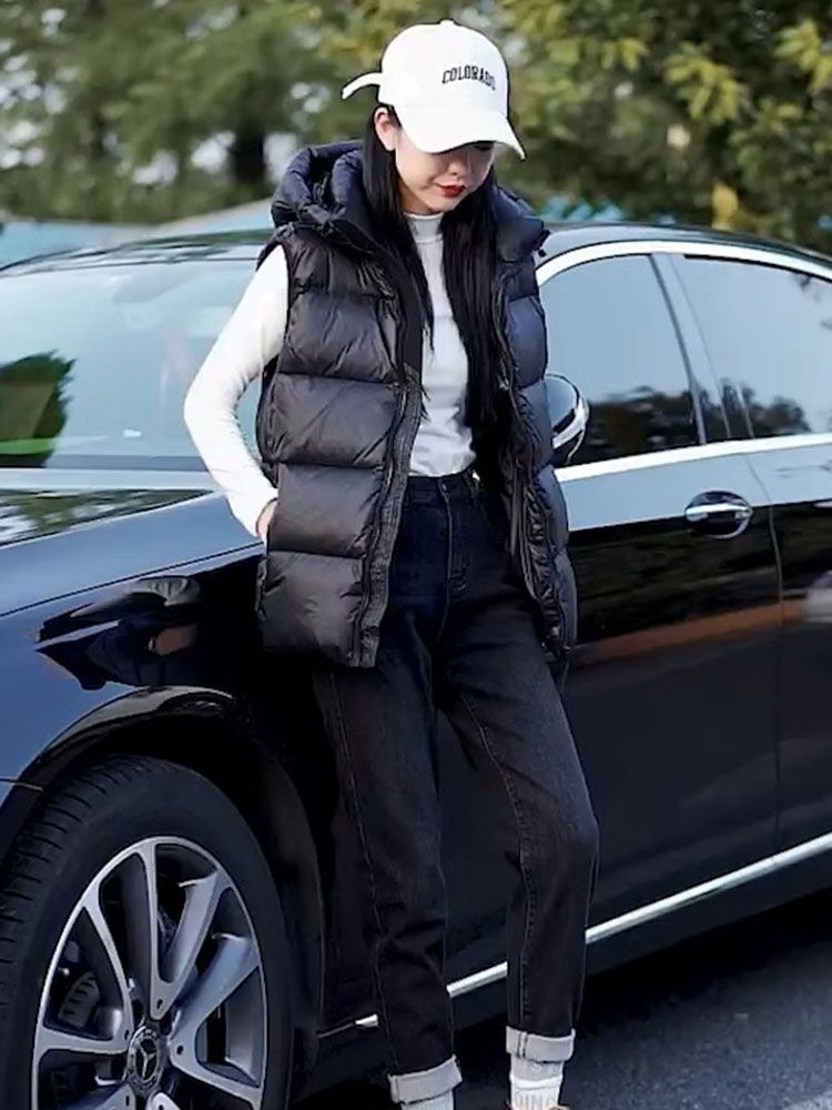 设计感马甲女2025新款冬季宽松外穿气质休闲保暖背心外套潮流女士