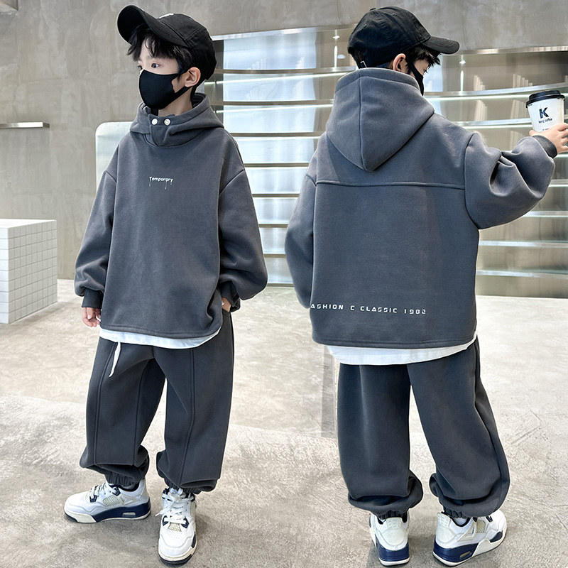 儿童装男童秋装套装2025新款春秋款运动卫衣酷帅中大童秋季男孩潮