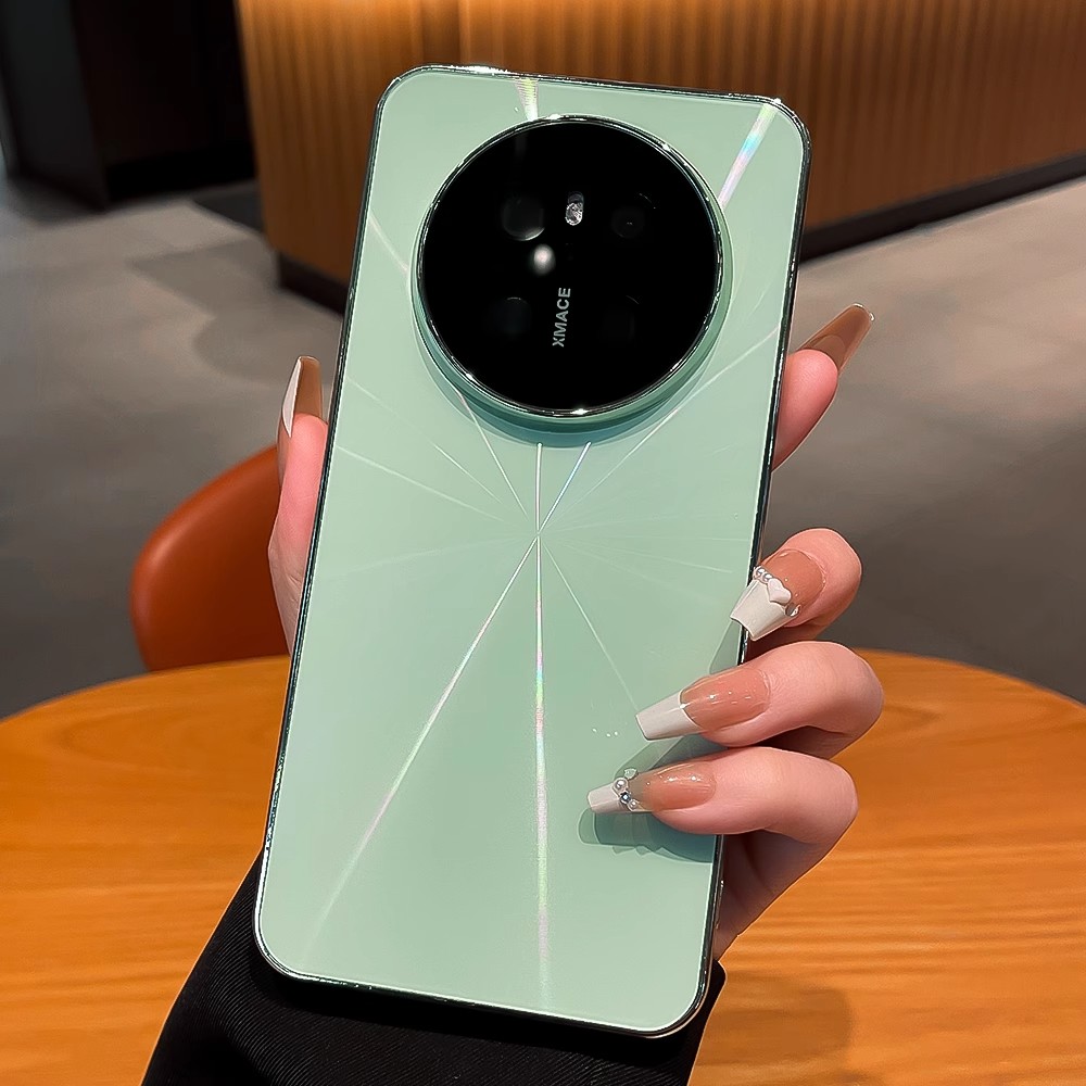 炫酷极光适用华为mate70CD纹镭射防滑条全包手机壳防摔创意70pro