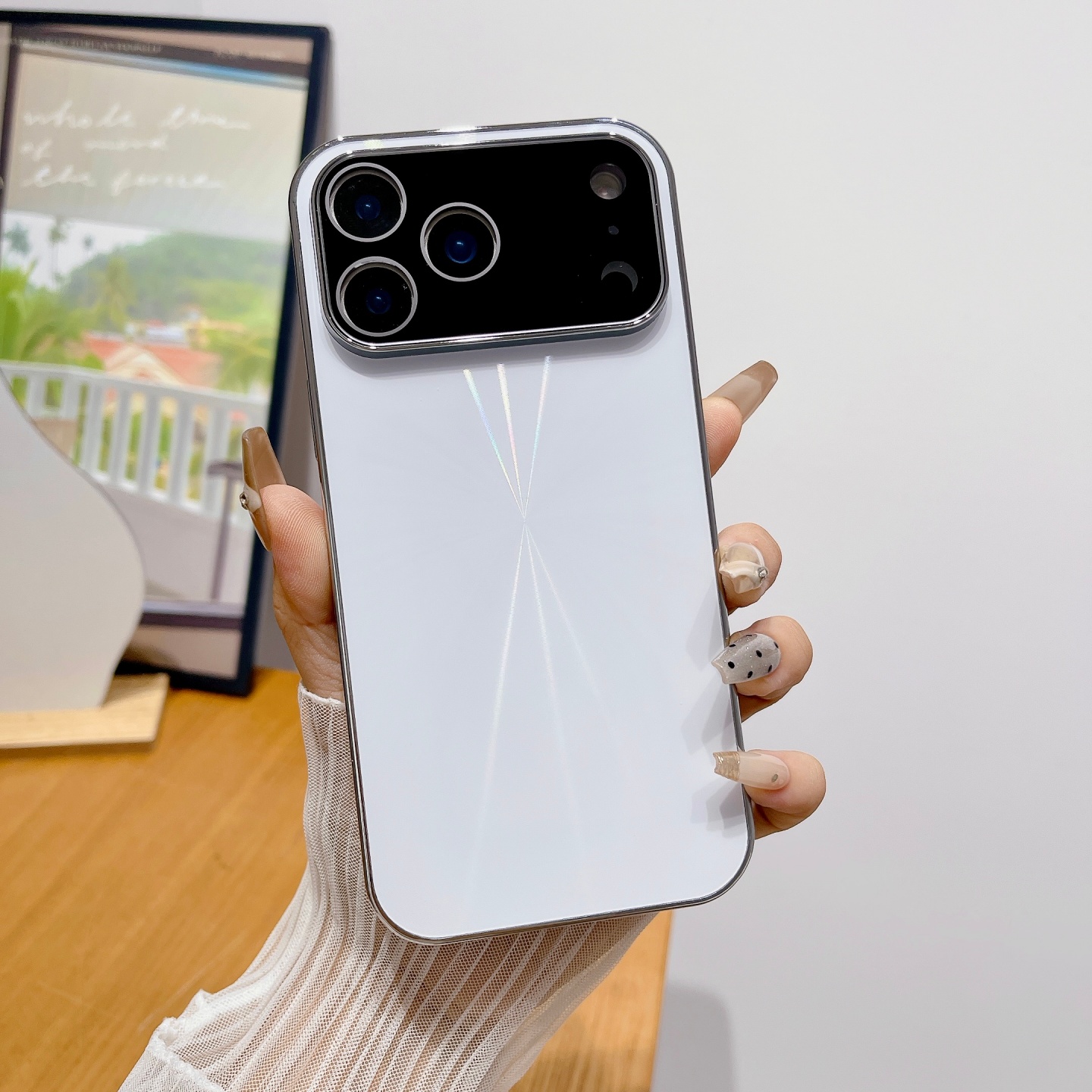 镭射CD纹适用苹果17promax手机壳iPhone17防滑条纹16高级感保护壳