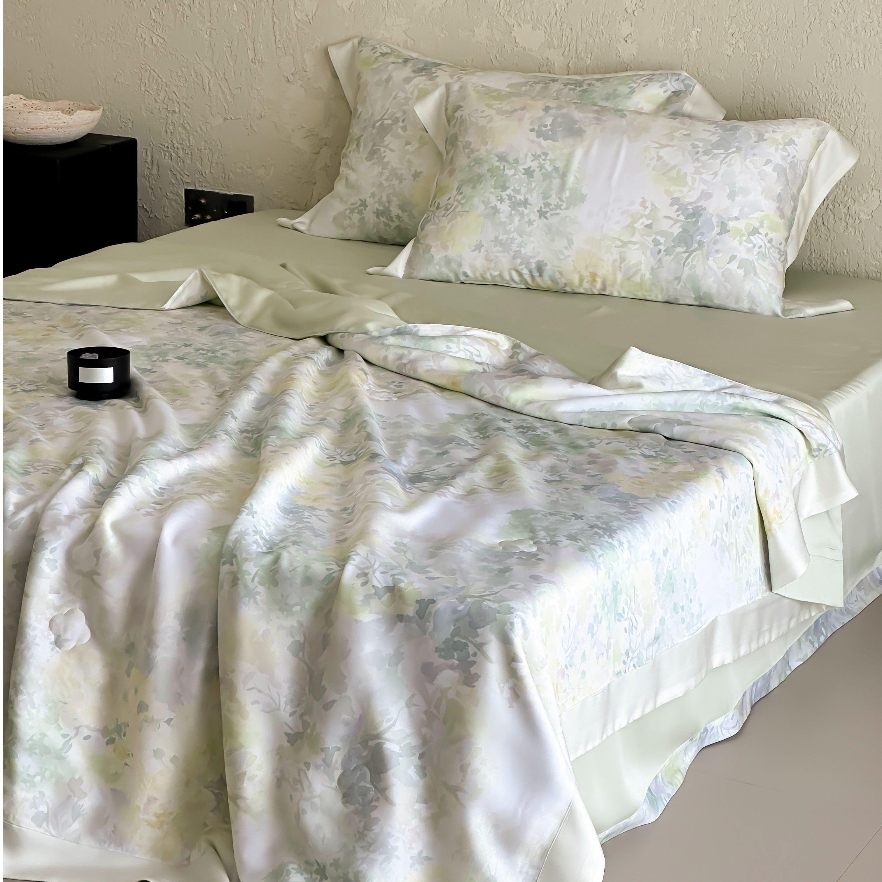 ROWHOLLY知夏 夏凉被四件套莱赛尔天丝蚕丝夏被丝滑空调被凉感被