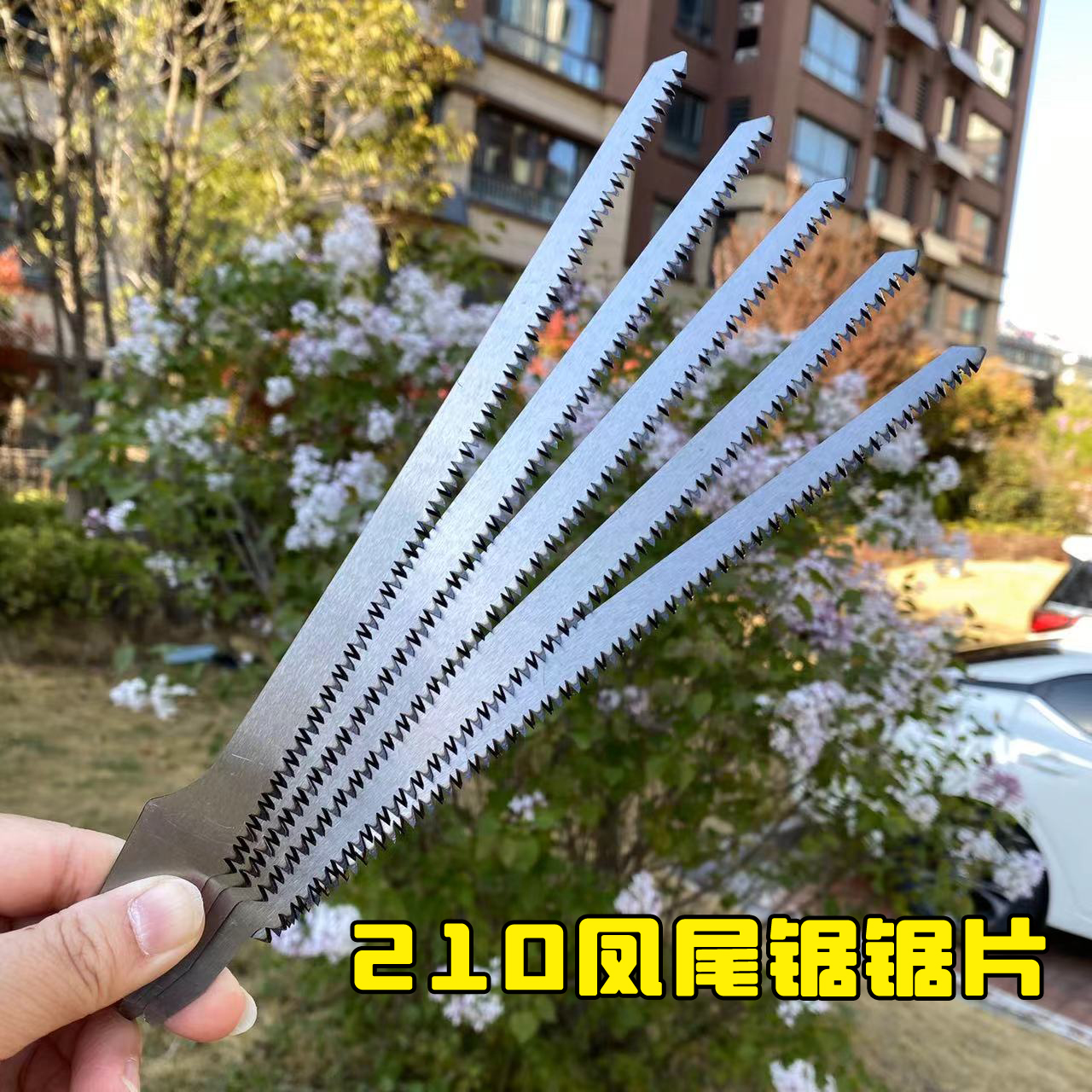 210mm凤尾锯锯片盆景果树修枝剪枝凤尾锯片三面磨齿二次淬火锯片