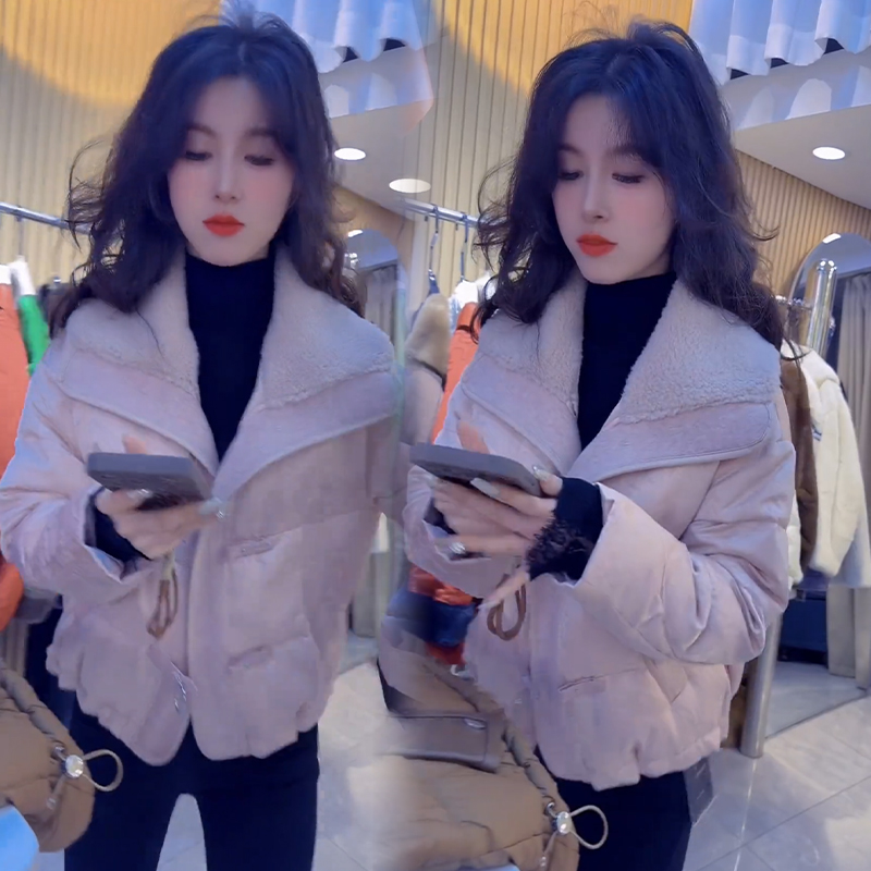 2025秋冬新款时尚显瘦气质网红高档洋气女高级百搭宽松大码棉服潮