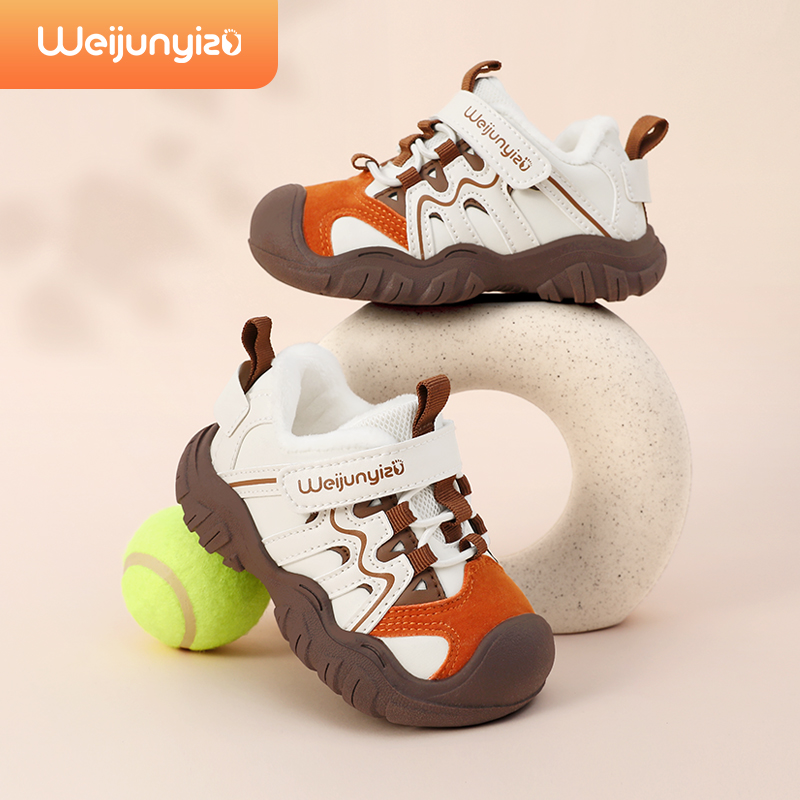 炜俊亿足儿童鞋子冬款运动鞋男童鞋子女童宝宝鞋子加绒棉鞋小童鞋