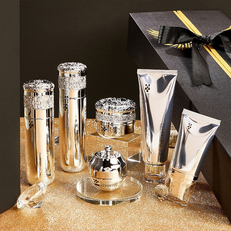 护肤礼盒套装白金焕颜保湿补水控油提亮肤色淡化细纹面部护理套盒