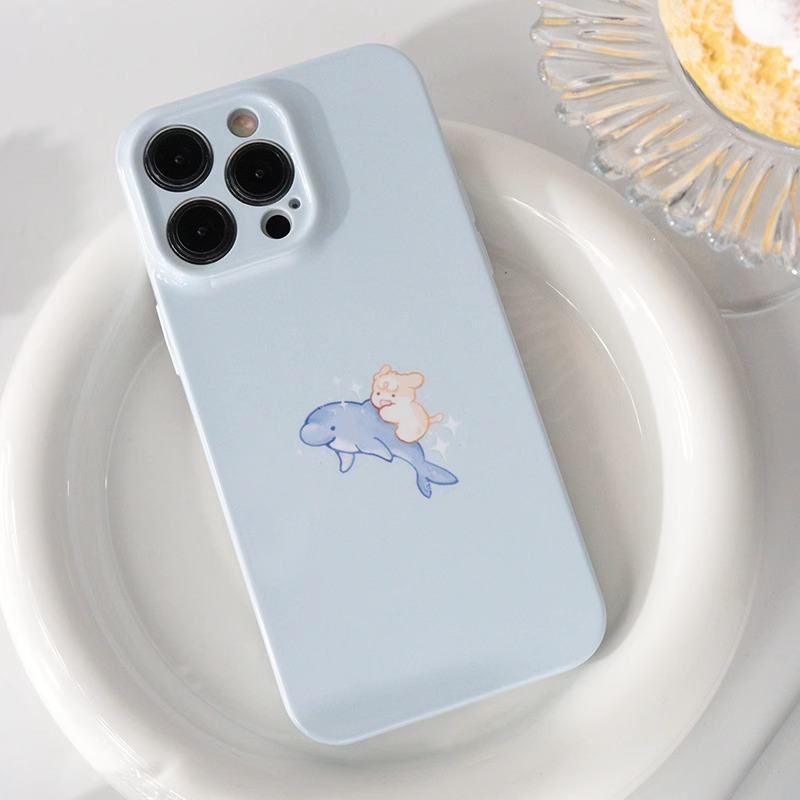 菲林软壳防摔海豚猫咪适用于苹果16华为reno13小米15vivox200 1加