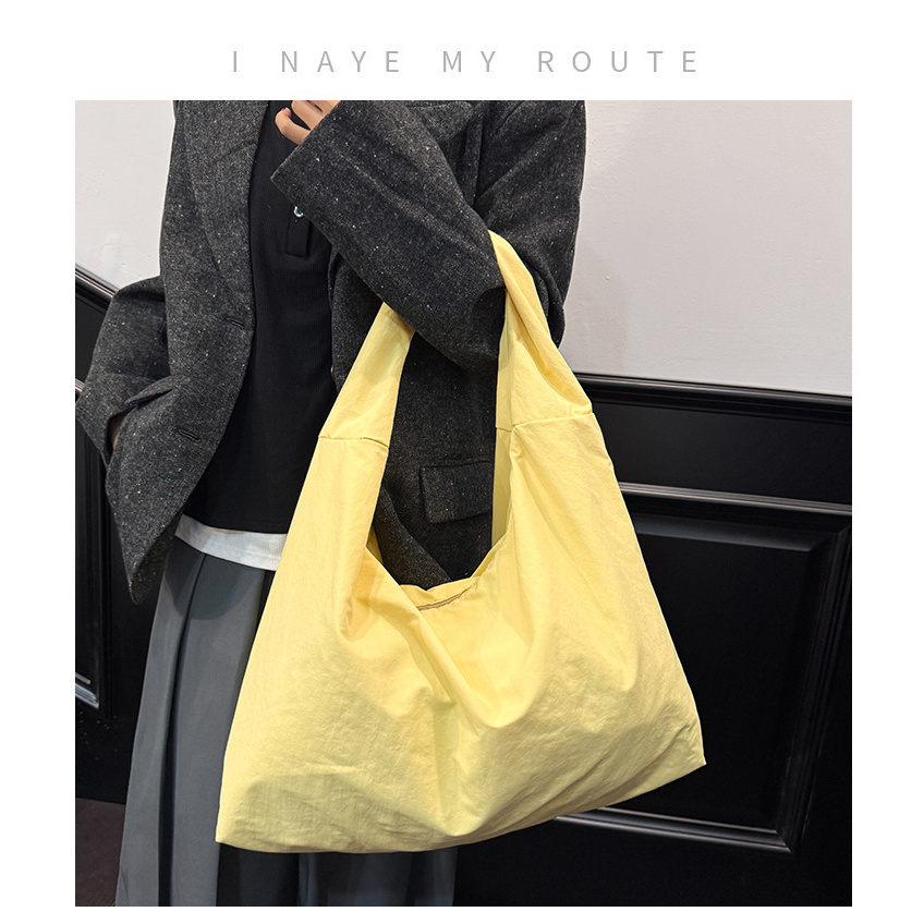 新款大容量布质托特包女都市简约风单肩休闲通勤逛街包2025年秋季