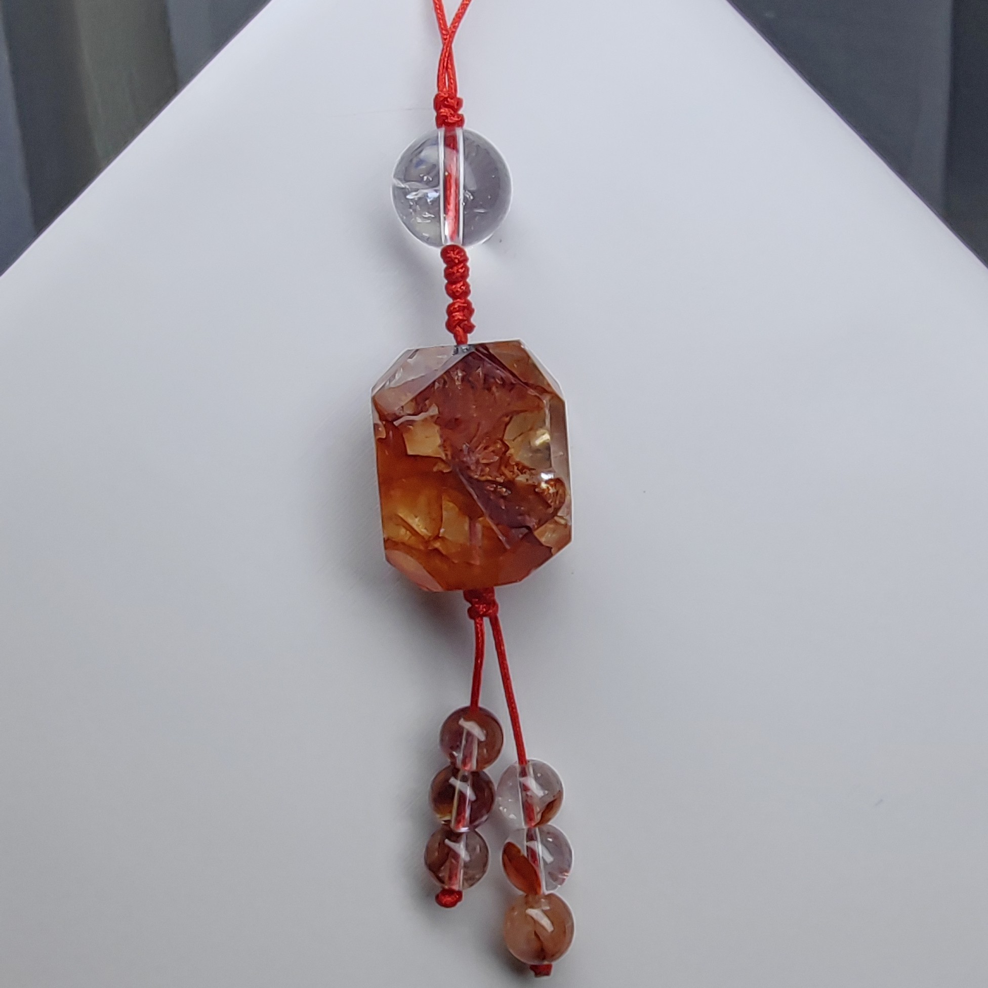 红胶花水晶时尚手机挂绳