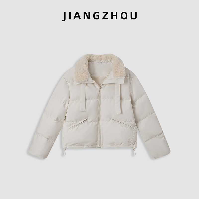 江洲【霜序】秋冬季新款超保暖百搭休闲气质保暖面包棉服外套