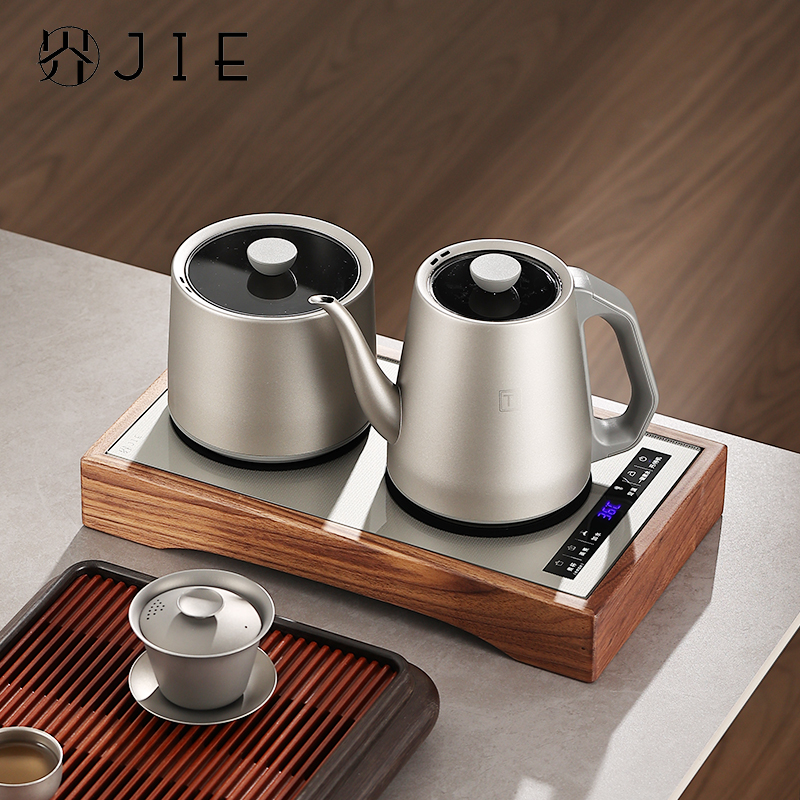 茶小北2025升级款纯钛烧水壶全自动双边上水恒温一体嵌入式茶台
