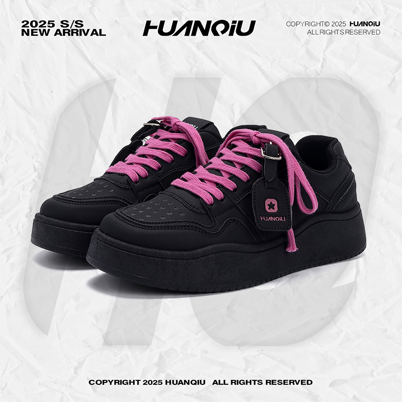 环球休闲潮鞋子男款2025秋季新款干净感痞帅男鞋百搭厚底增高板鞋