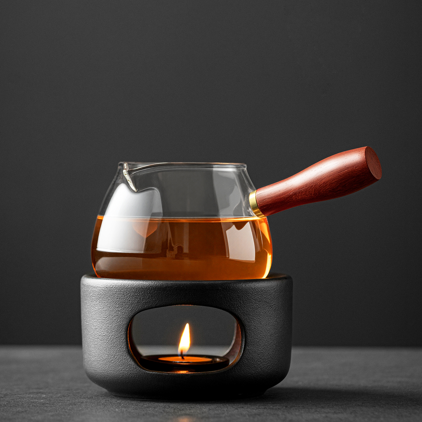 保温暖茶器围炉煮茶炉烘茶炉轻奢温茶炉小火炉蜡烛加热煮茶底座