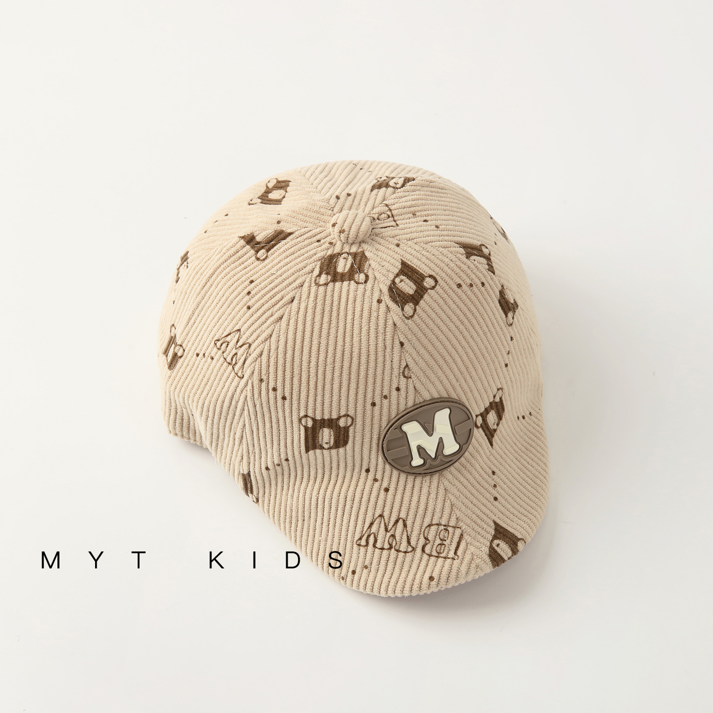 儿童帽子男孩秋冬季贝雷帽洋气男宝男童前进帽韩版帅气一岁宝宝帽