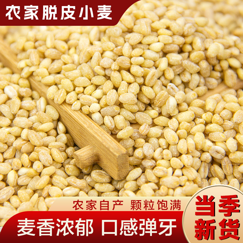 河南脱皮小麦仁去皮小麦粒2025年新鲜麦仁米煮粥麦仁