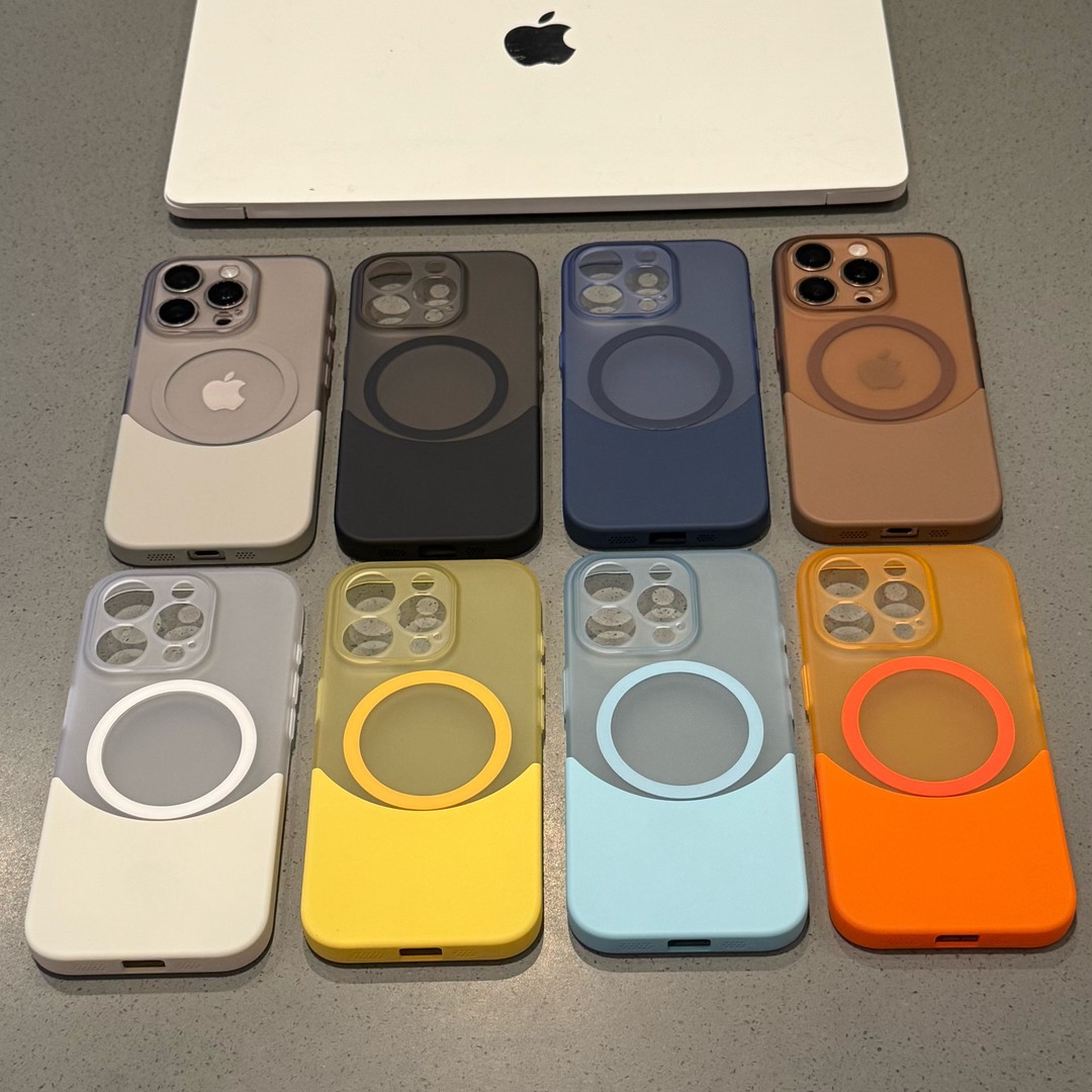 新款上下插拼适用苹果15promax磨砂iPhone16华为小米手机壳磁吸