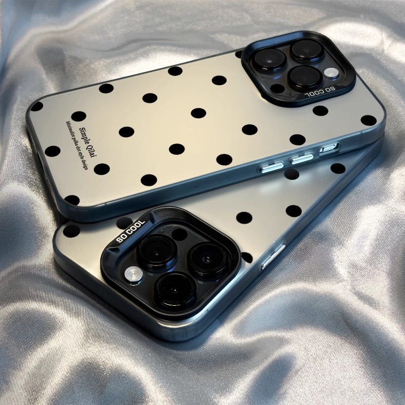 彩银壳满屏波点适用苹果16华为oppo小米15vivo荣耀oppo红米iphone