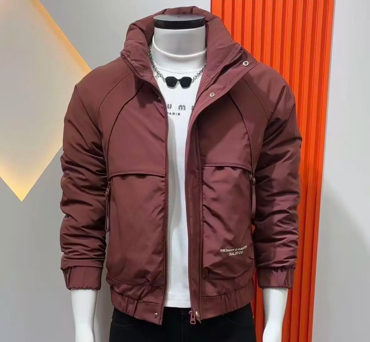 2025冬季新款男士棉衣时尚韩版修身加厚保暖休闲立领百搭棉服外套