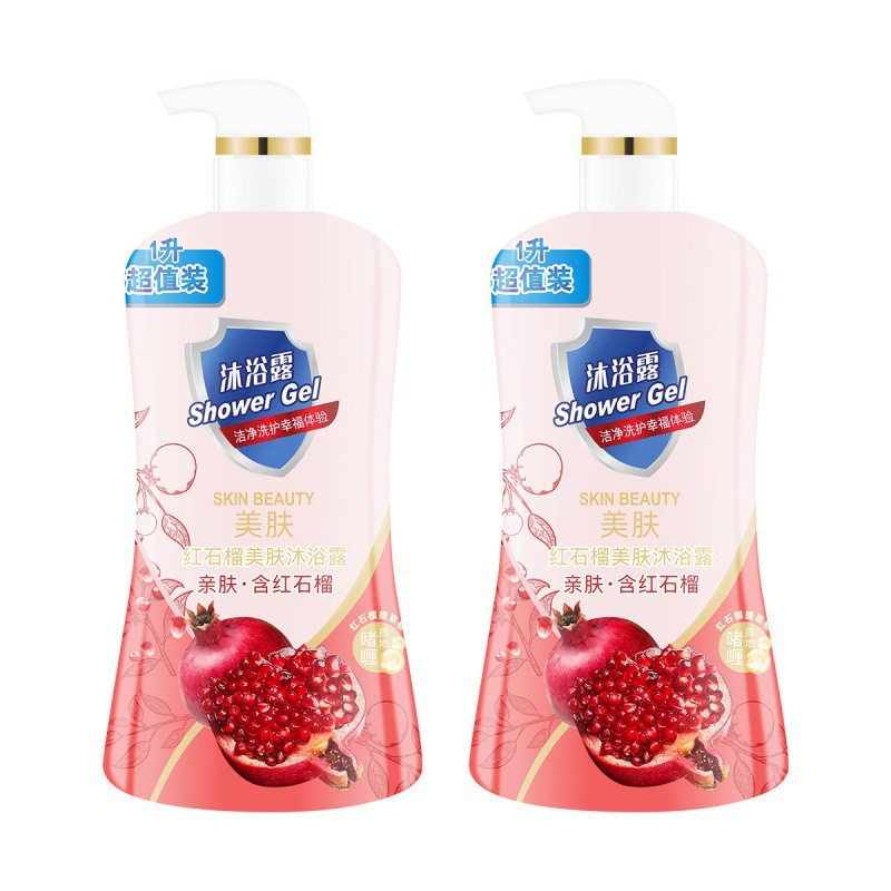 诺嫚娣轲红石榴山茶沐浴露家庭装大容量香氛亲肤温和持久留香清洁