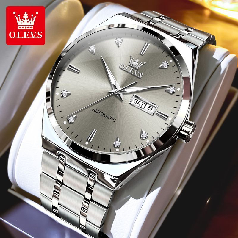 瑞士认证正品手表男士机械表全自动双日历商务简约气质男款腕表