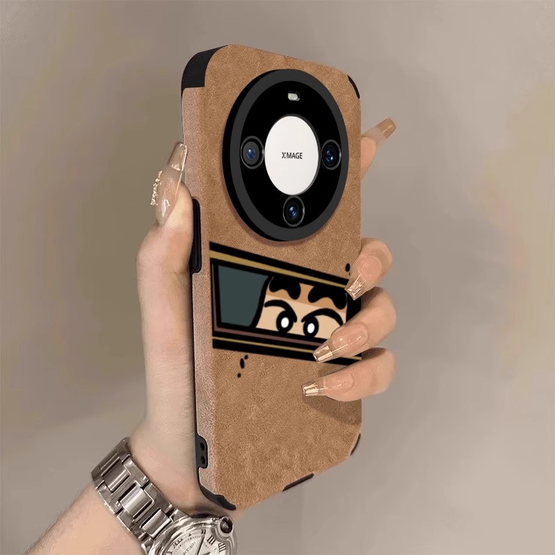 可爱偷瞄小新适用华为mate80pro手机壳mate70air卡通mate60高级感