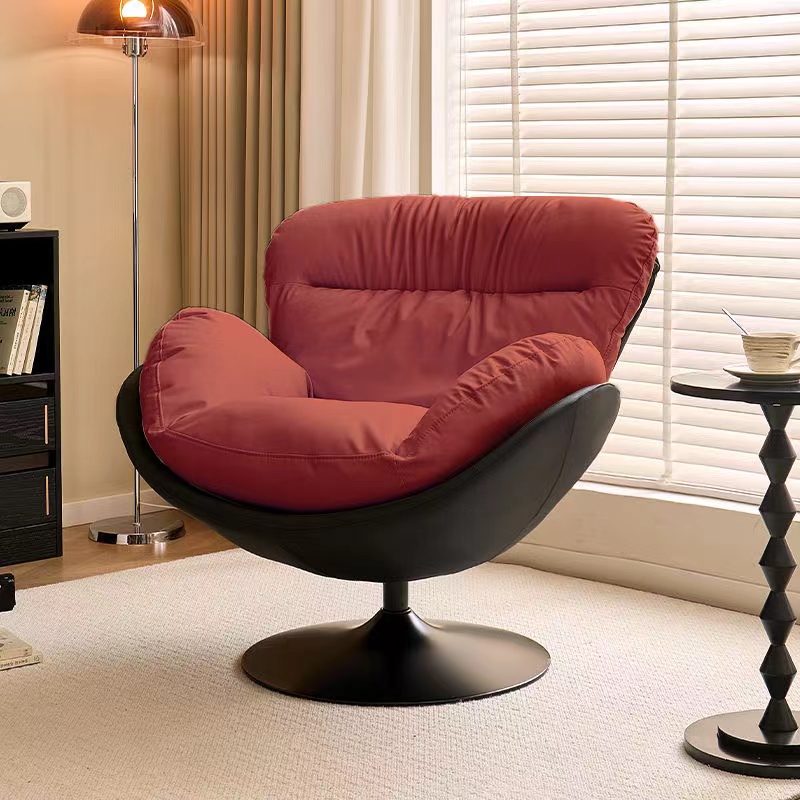 北欧沙发椅单人旋转现代简约家用客厅阳台卧室休闲阅读椅轻奢懒人