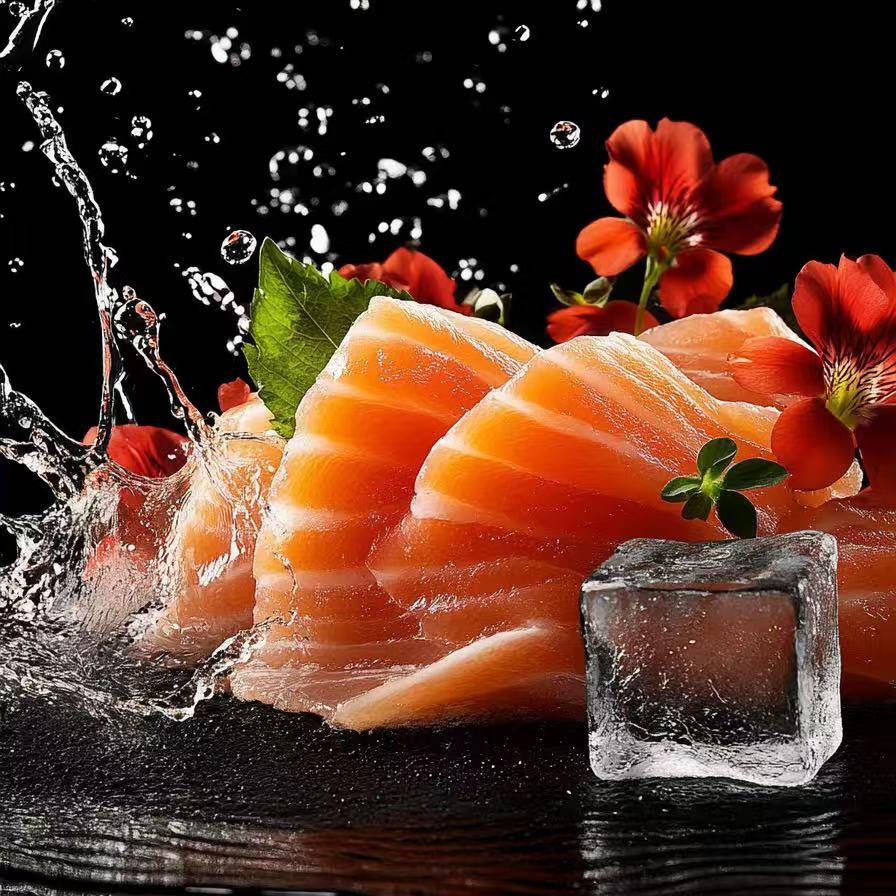 拍两盒送一盒到手3盒新疆国产三文鱼虹鳟鱼送芥末到手带盒1200g