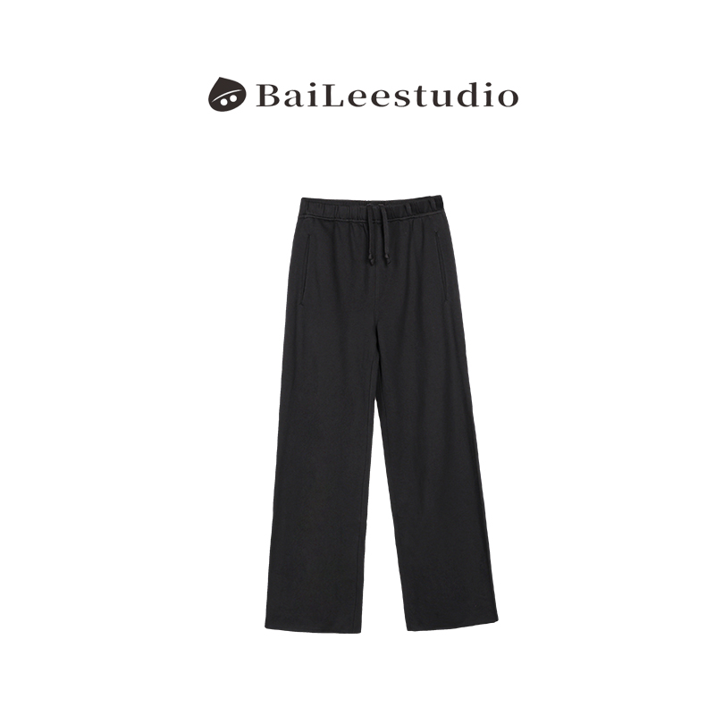 【柏栗良品】2025秋季新品~休闲风时尚百搭小众简约直筒卫裤女997