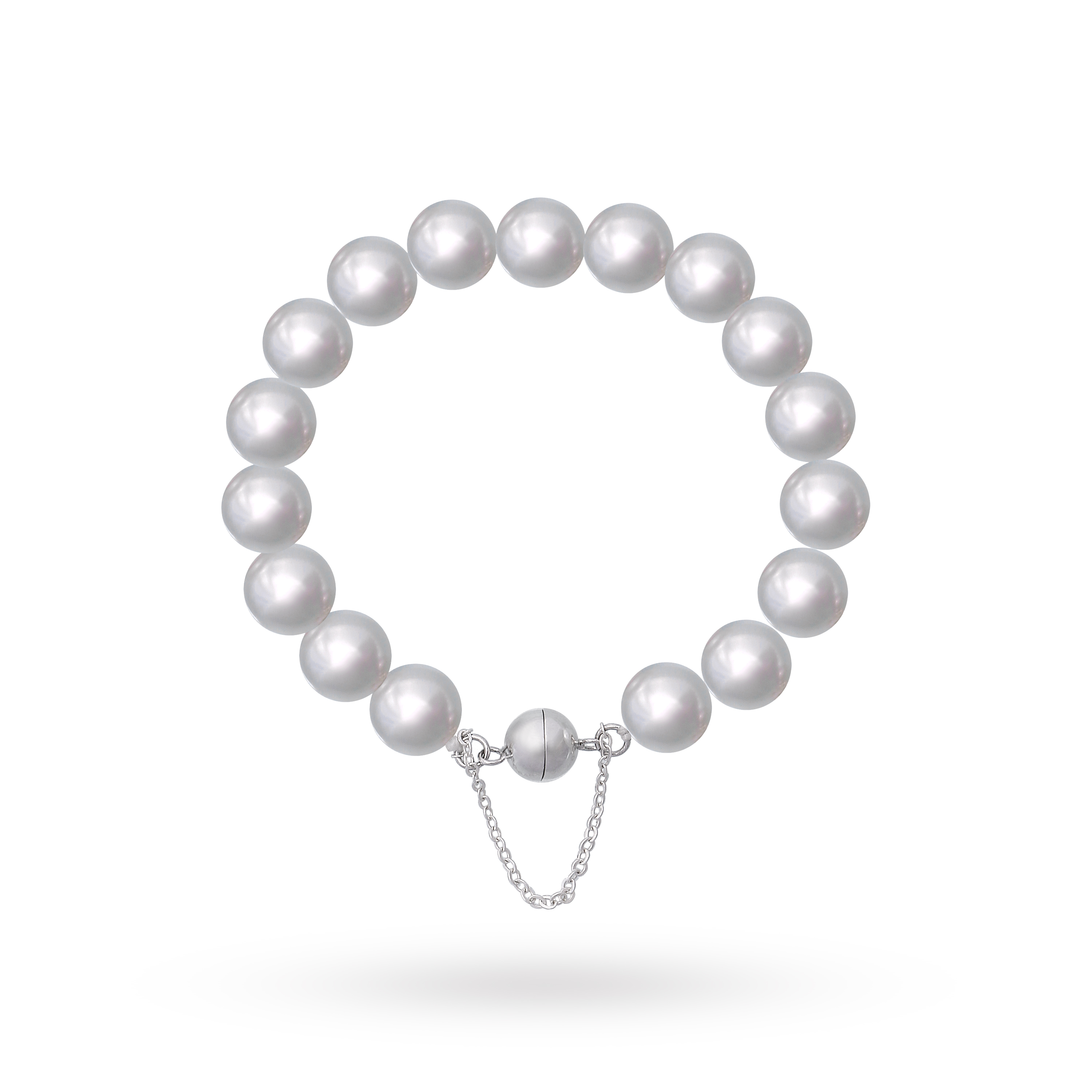 合金仿珍珠手链 她绽放极简风环保玻璃ins珍珠手串高级感百搭手链