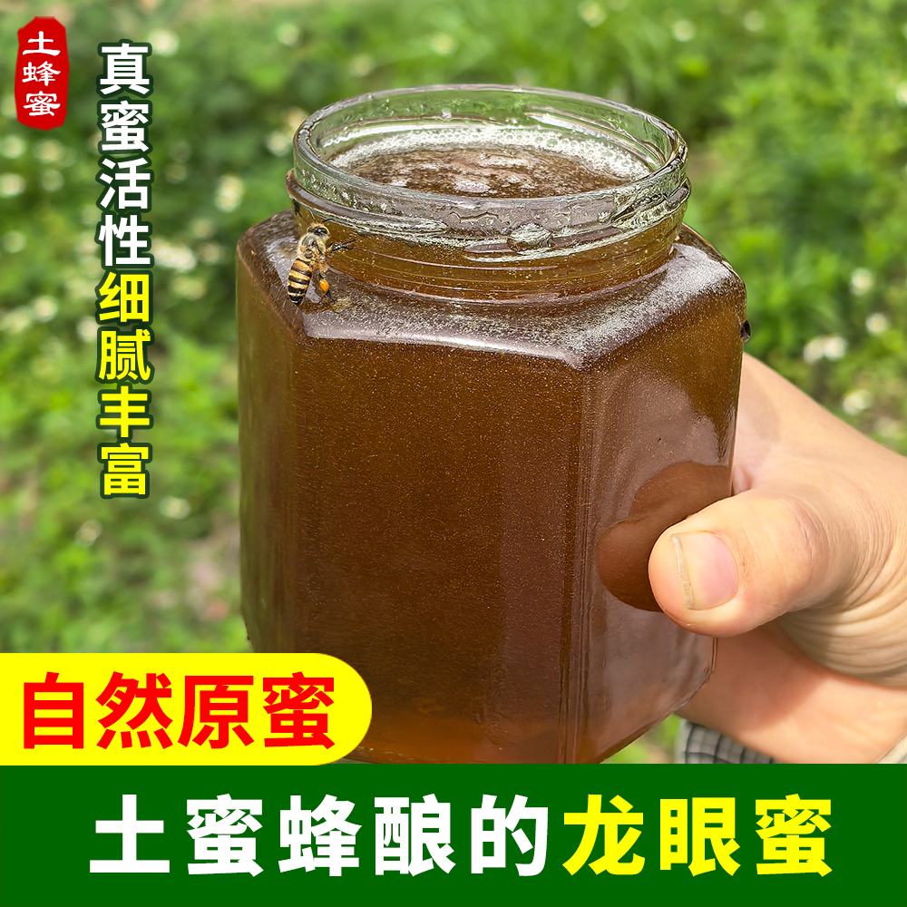 土蜜蜂酿的龙眼蜜正宗农家土蜂蜜天然野生纯正深山百花土蜂蜜原蜜
