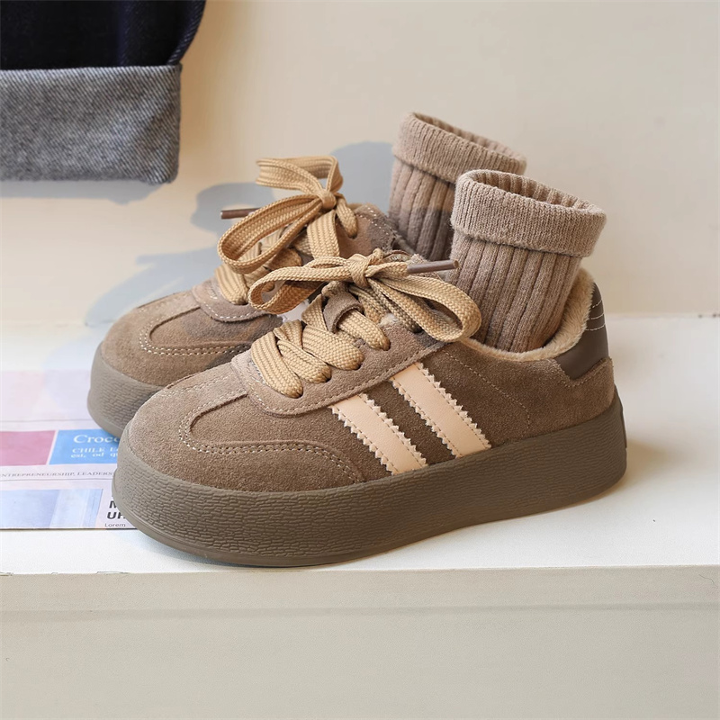 阿童木女童二棉鞋儿童加绒运动鞋2025新款冬季大童秋冬男童德训鞋