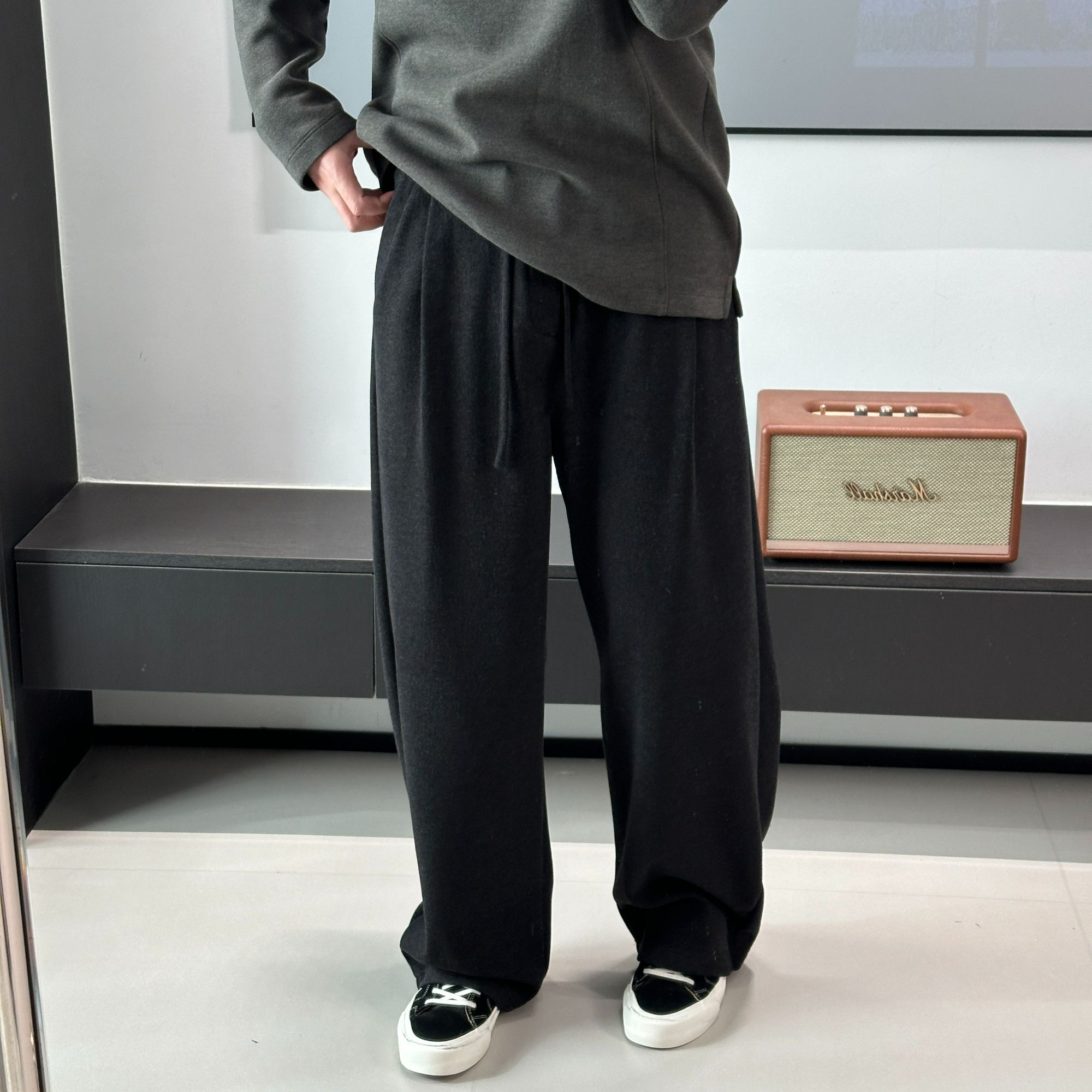 CHUJIE韩版微宽松时尚休闲加绒加厚休闲裤