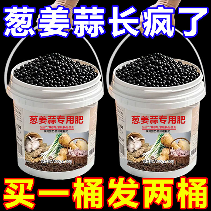 葱姜蒜专用肥料种菜肥厚叶片有机肥膨大果实颗粒缓释肥料葱蒜大蒜