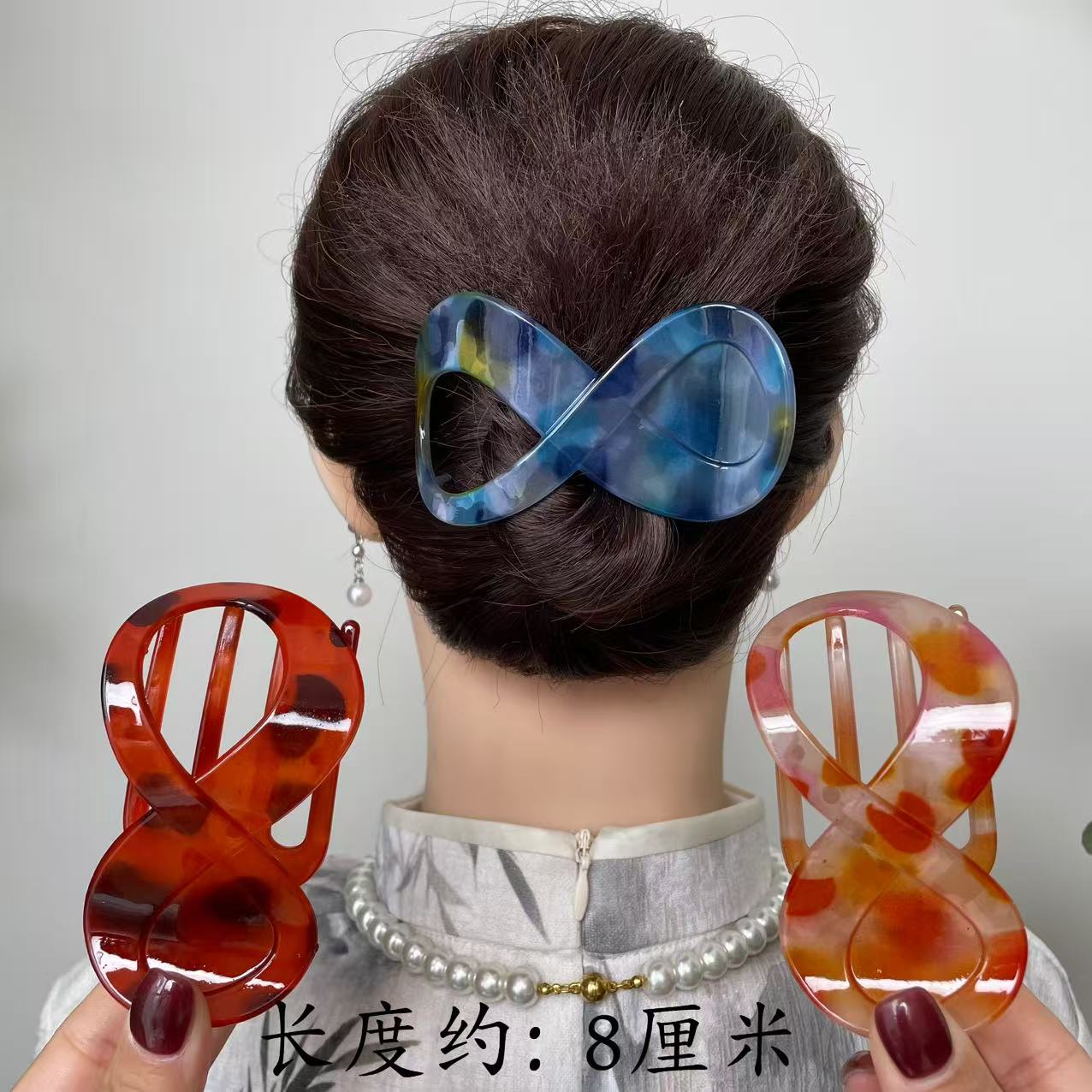 诗泊雅 夹子法式头饰发饰复古港风发夹女扭扭夹森系抓夹