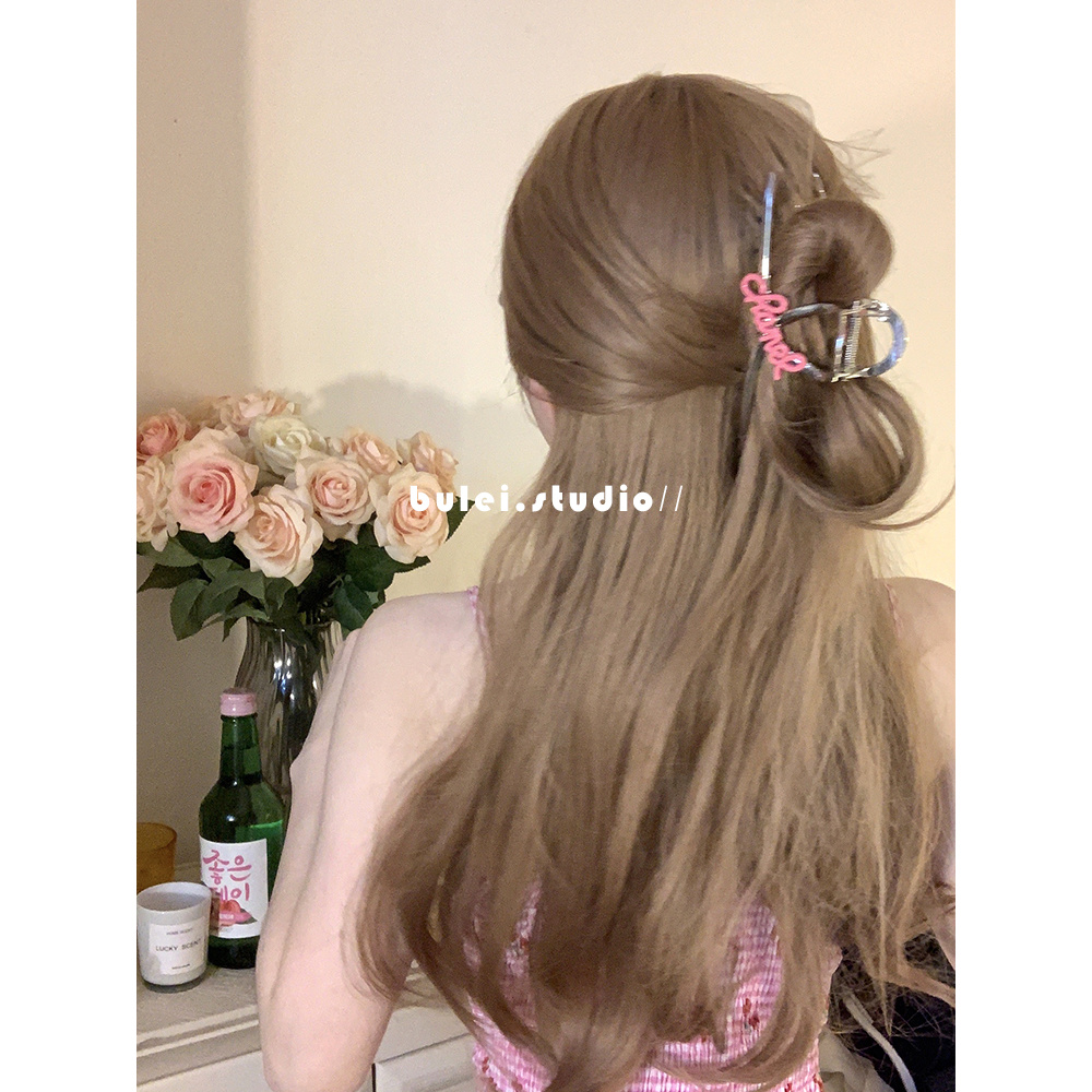 甜酷~金属网红发夹女后脑勺夏天大号抓夹甜酷时尚金属高级感抓夹