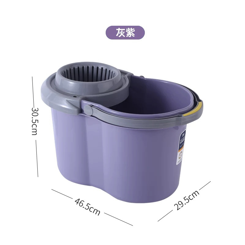家用加厚塑料带轮子家用拖把桶大容量懒人清洁挤水地拖桶