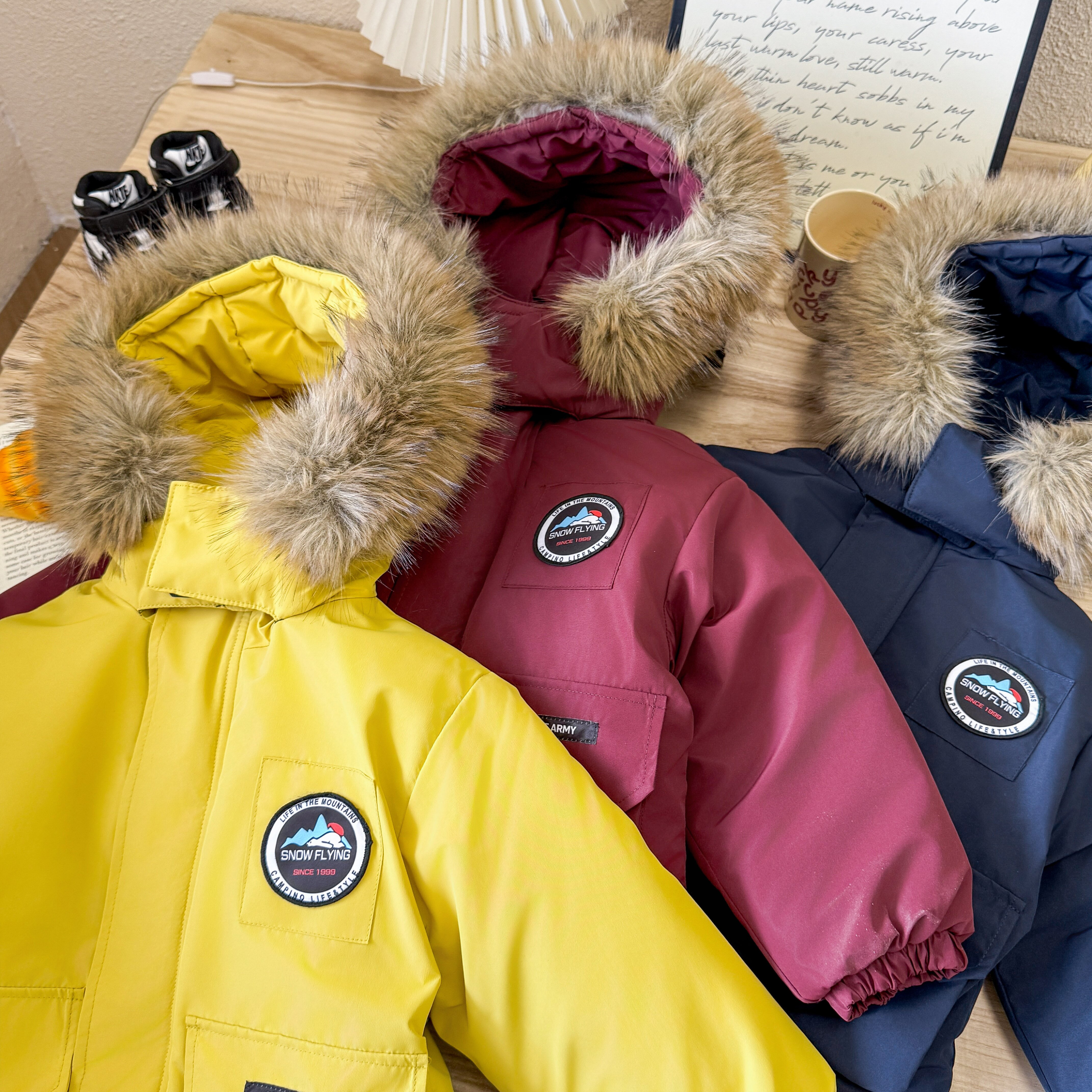 【极寒系列登山派克服】兔毛绒加绒加厚防风防水保暖冬装男童外套