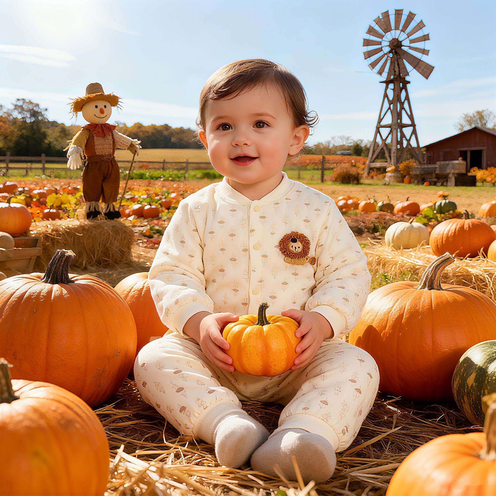 【AIbeilaCC】婴儿保暖内衣套装秋冬夹棉男女宝宝高腰护肚夹棉家居