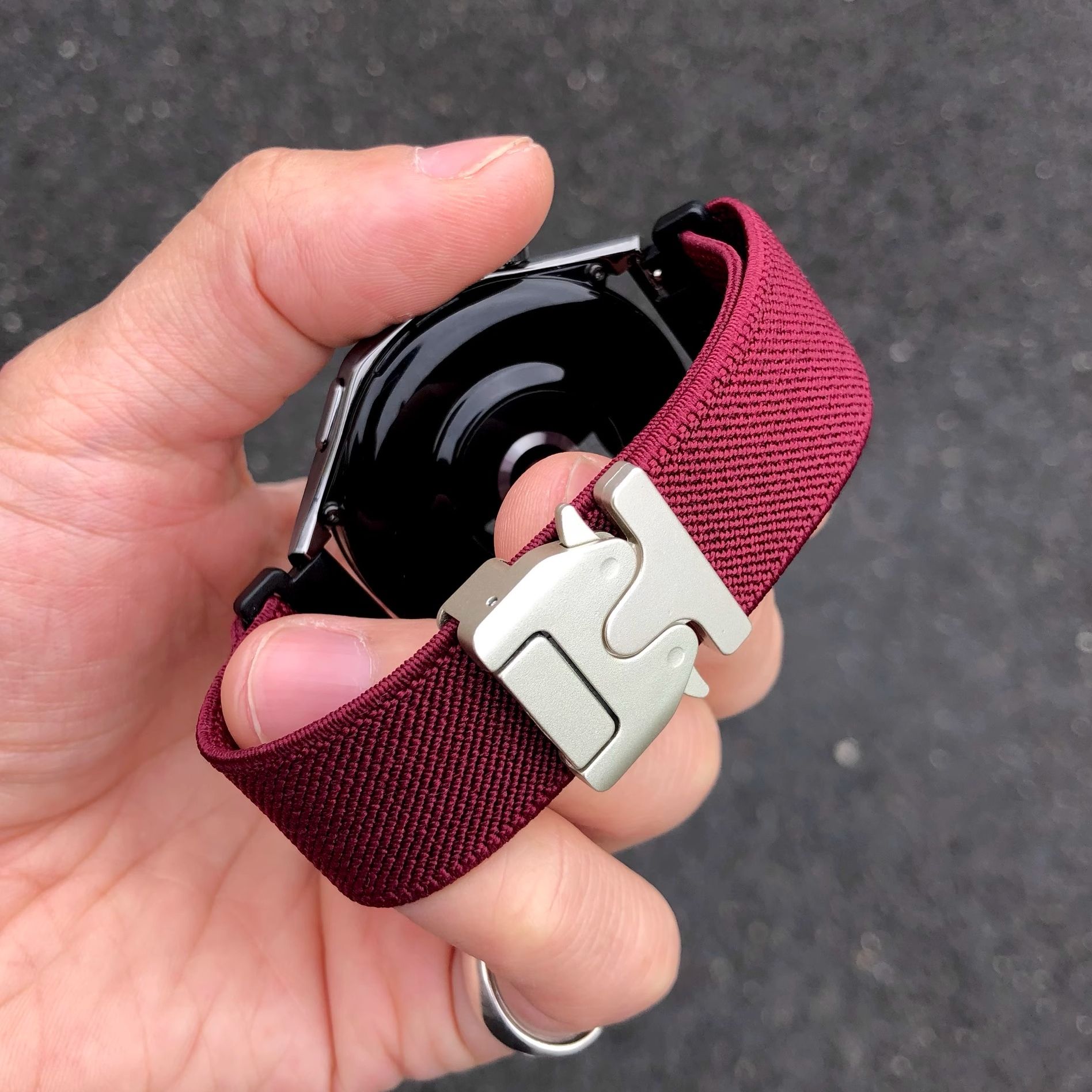 卡客风暴 超薄弹力编织适用华为手表GT5pro表带GT4机器人扣watch3